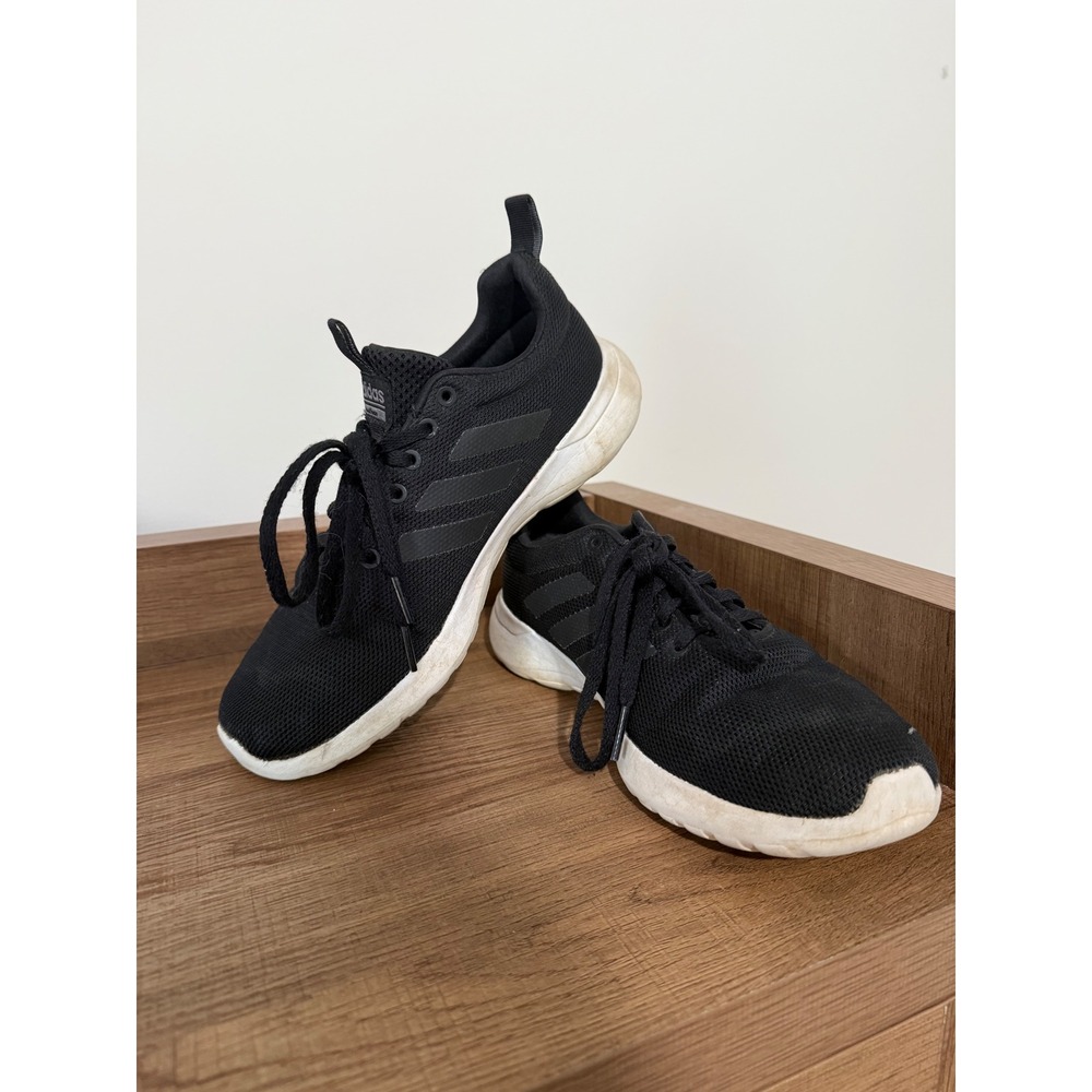 Adidas Cloudfoam Lite Racer Womens Black Mesh Running Shoes BB6896 Size 7.5